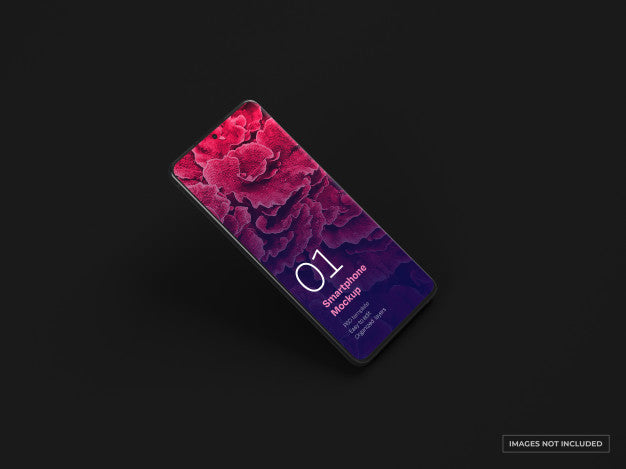 Dark Smartphone Mockup Psd