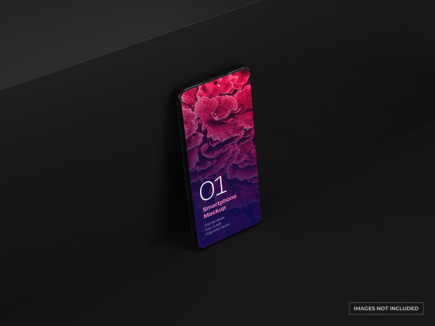 Dark Smartphone Mockup Psd