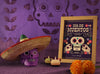 Day Of The Dead Traditional Mexican Sombrero And Floral Skull Mock-Ups Psd