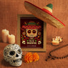 Day Of The Dead Traditional Mexican Sombrero And Floral Skull Mock-Ups Psd