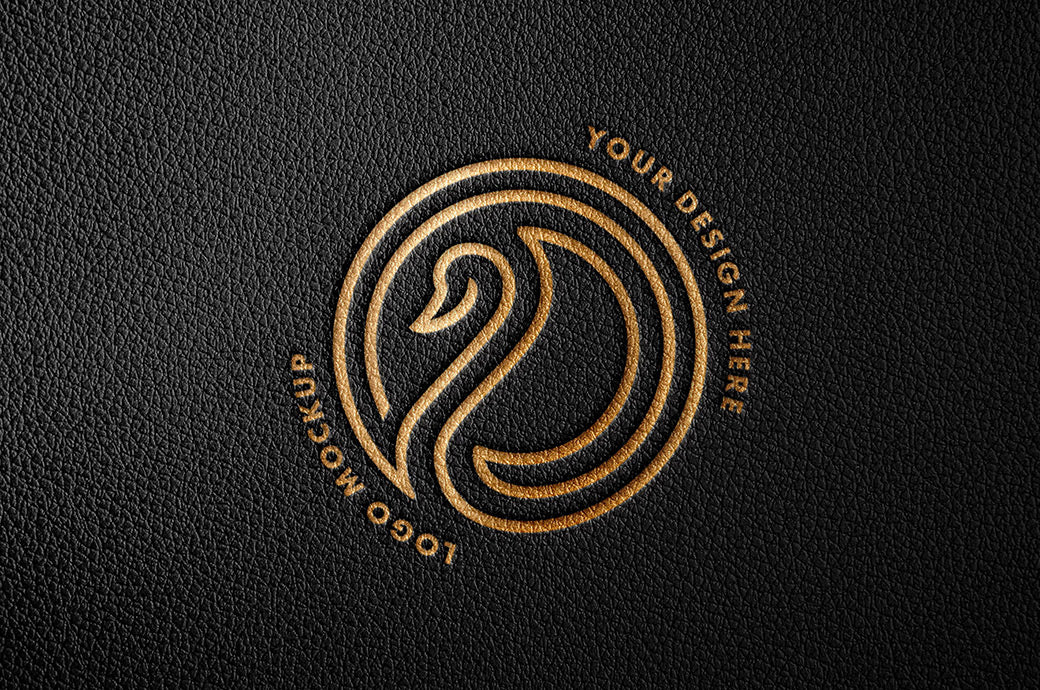 Debossed Foil Logo Mockup
