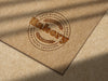 Debossed Logo Mockup On Kraft Paper Psd
