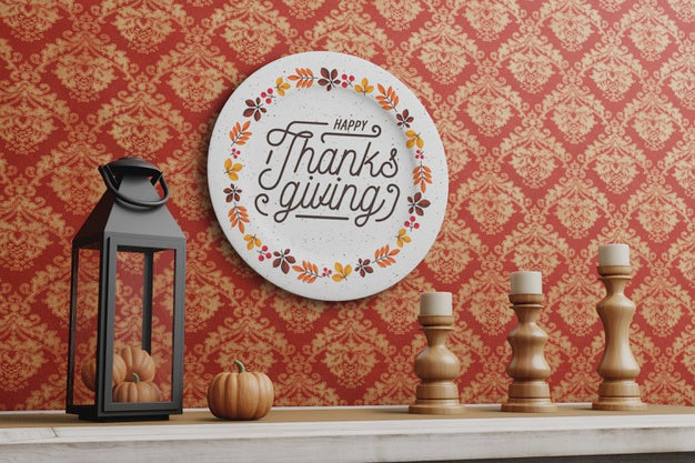 Decoraions On Thanksgiving Day Psd