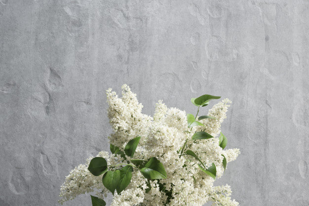 Decoration With White Lilac Mockup Psd
