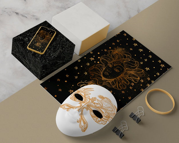 Decorations And Mask For Carnival Psd