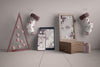 Decorations And Modern Devices For Christmas Psd