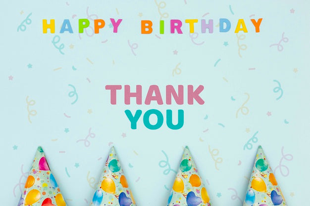 Decorations For Birthday Party With Mock-Up Psd