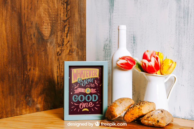 Decorative Breakfast Mockup Psd