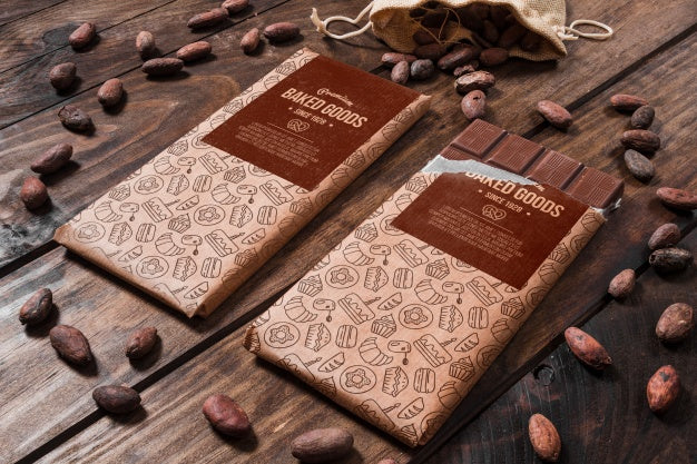 Decorative Chocolate Mockup Psd
