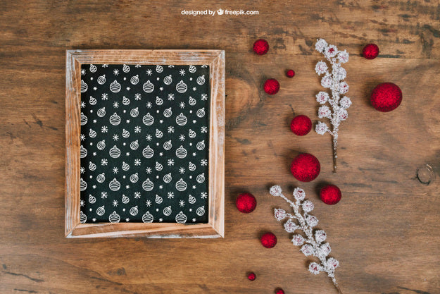 Decorative Christmas Mockup Psd
