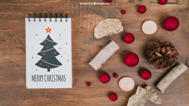 Decorative Christmas Mockup Psd