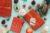 Decorative Christmas Mockup With Present Boxes Psd