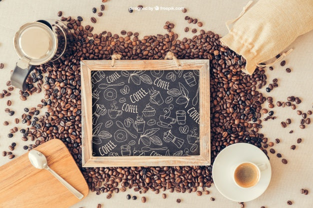 Decorative Coffee Mockup Psd