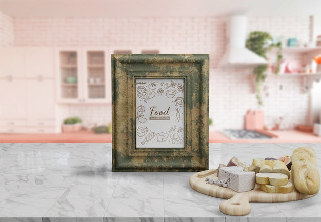 Decorative Frame Mockup On Table At Home Psd