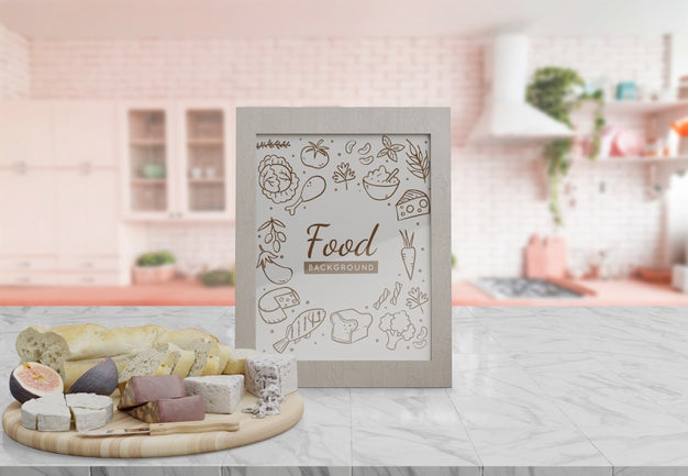 Decorative Frame Mockup On Table At Home Psd