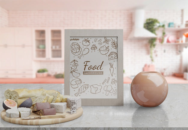 Decorative Frame Mockup On Table At Home Psd