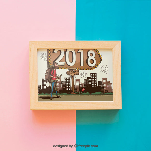 Decorative Frame Mockup Psd