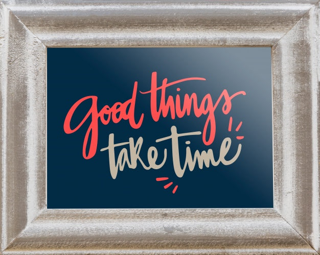 Decorative Frame Mockup With Quote Concept Psd