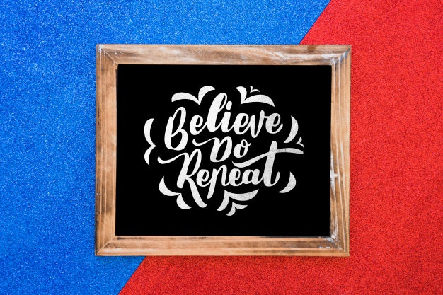 Decorative Frame Mockup With Quote Concept Psd