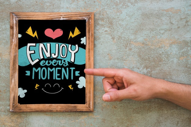 Decorative Frame Mockup With Quote Concept Psd