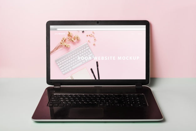 Decorative Laptop Mockup Psd