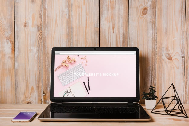 Decorative Laptop Mockup Psd