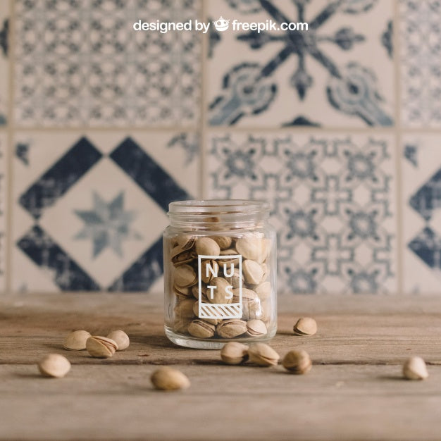 Decorative Nuts Mockup Psd