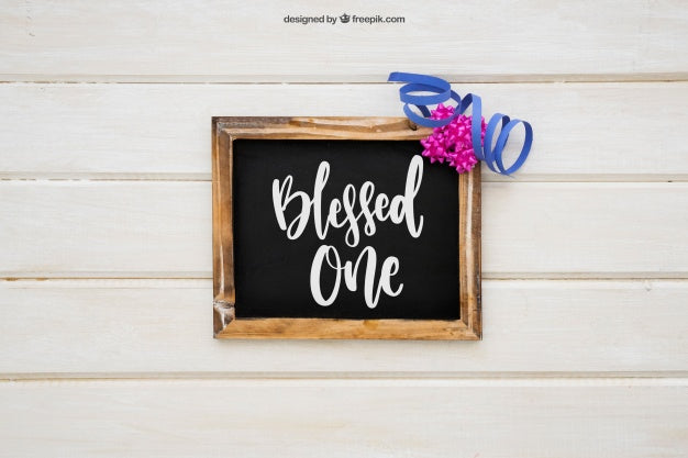 Decorative Party Composition With Slate Psd