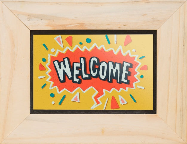 Decorative Quote And Frame Mockup Concept Psd