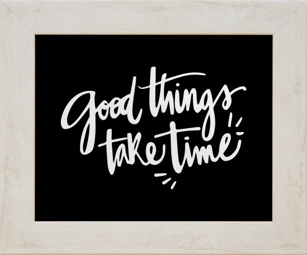 Decorative Quote And Frame Mockup Concept Psd