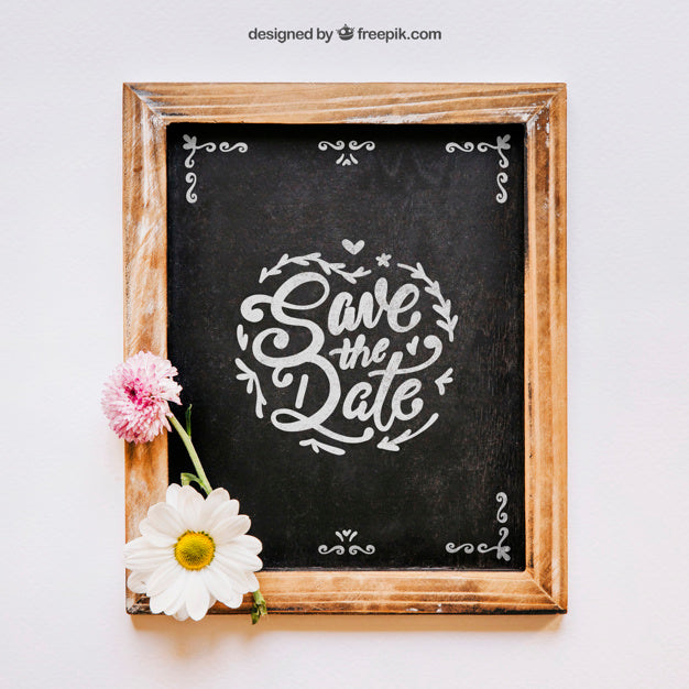 Decorative Slate Mockup Psd