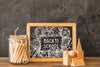 Decorative Slate Mockup With Back To School Concept Psd