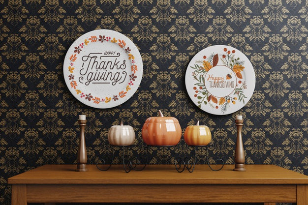 Decorative Thanksgiving Day Setup Psd