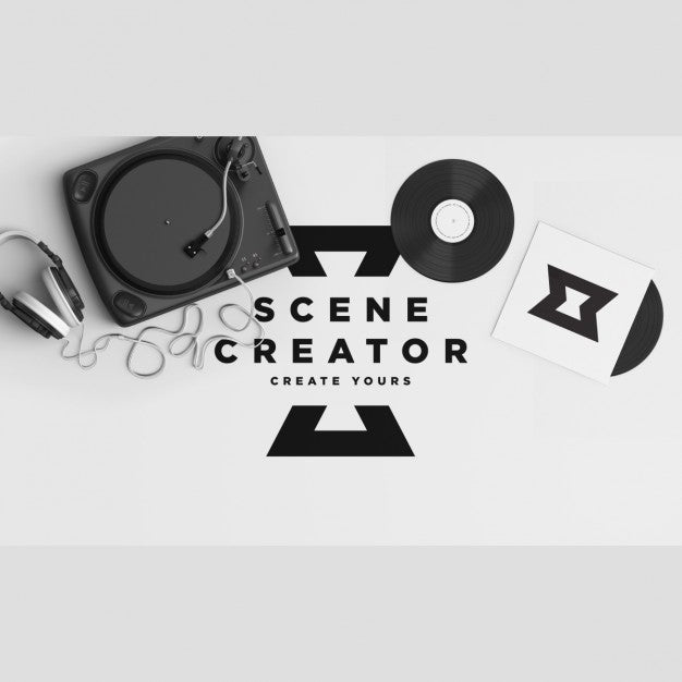 Deejay Workplace Mock Up Psd