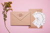Delicate Design Envelope With Flower Psd