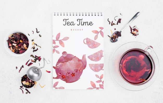 Delicious Aromatic Tea Concept Mock-Up Psd