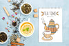 Delicious Aromatic Tea Concept Mock-Up Psd