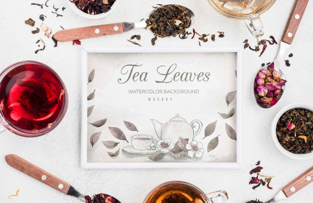 Delicious Aromatic Tea Concept Mock-Up Psd