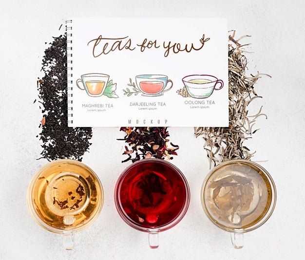 Delicious Aromatic Tea Concept Mock-Up Psd