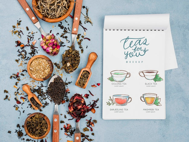 Delicious Aromatic Tea Concept Mock-Up Psd