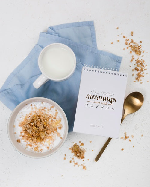 Delicious Breakfast Concept Mock-Up Psd