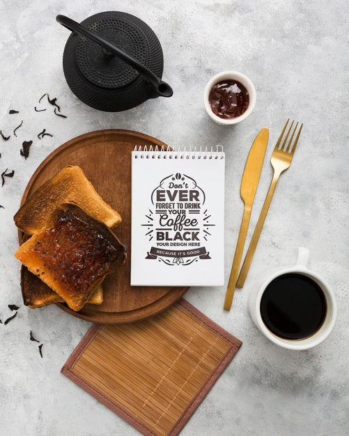 Delicious Breakfast Concept Mock-Up Psd