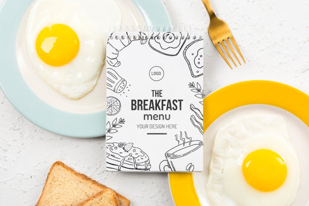 Delicious Breakfast Concept Mock-Up Psd