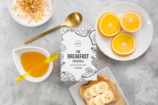 Delicious Breakfast Concept Mock-Up Psd
