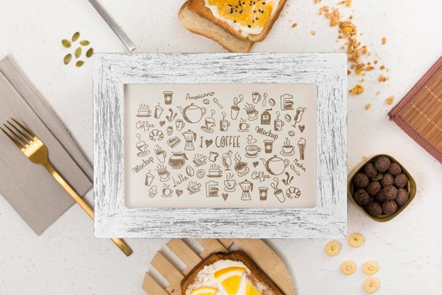 Delicious Breakfast Concept Mock-Up Psd