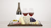Delicious Cheese Assortment With Red Wine Mockup Psd
