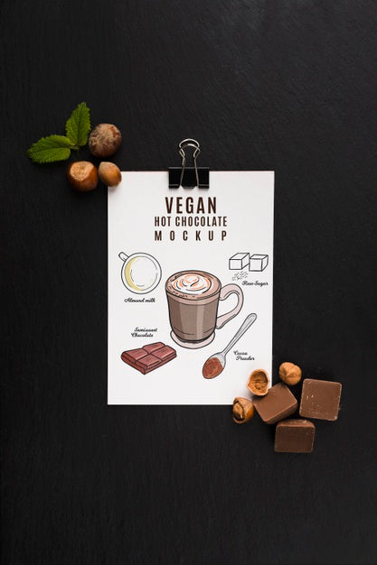Delicious Chocolate Concept Mock-Up Psd