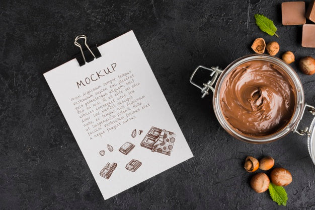 Delicious Chocolate Concept Mock-Up Psd