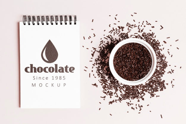 Delicious Chocolate Concept Mock-Up Psd