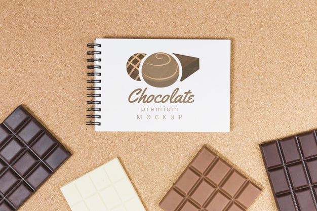 Delicious Chocolate Concept Mock-Up Psd